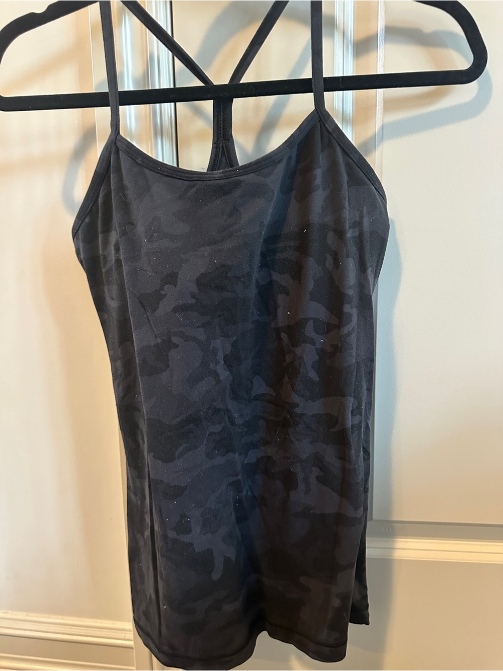 Lululemon Black Camouflage tank